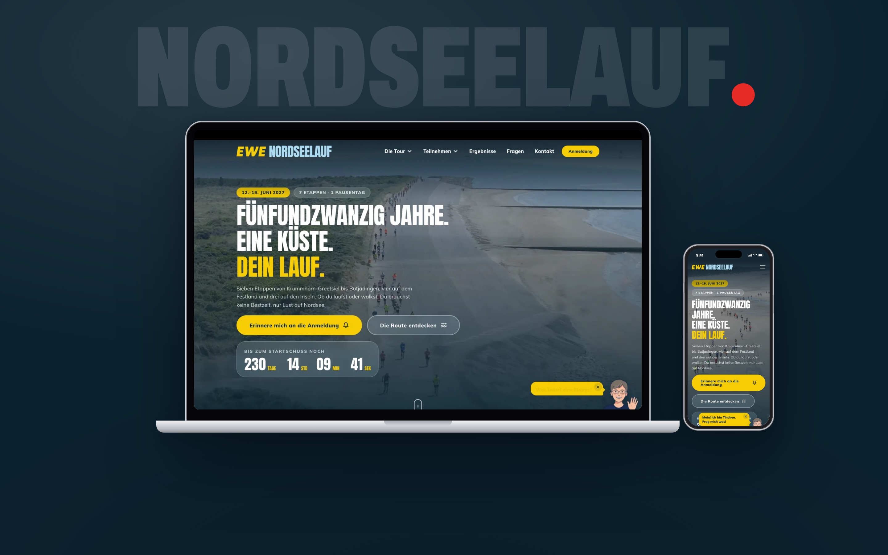 Website EWE Nordseelauf