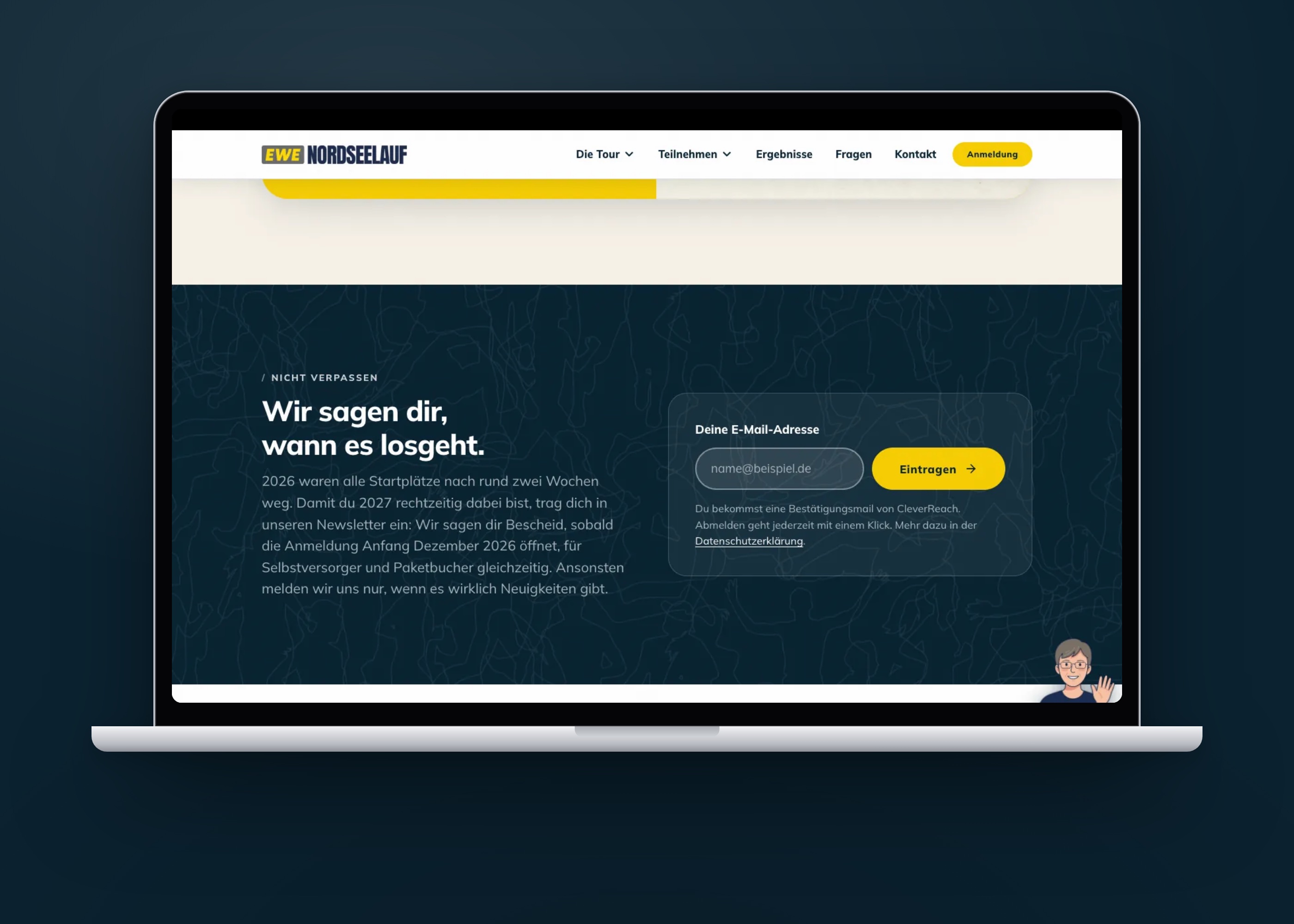 Website EWE Nordseelauf – Eindruck 4