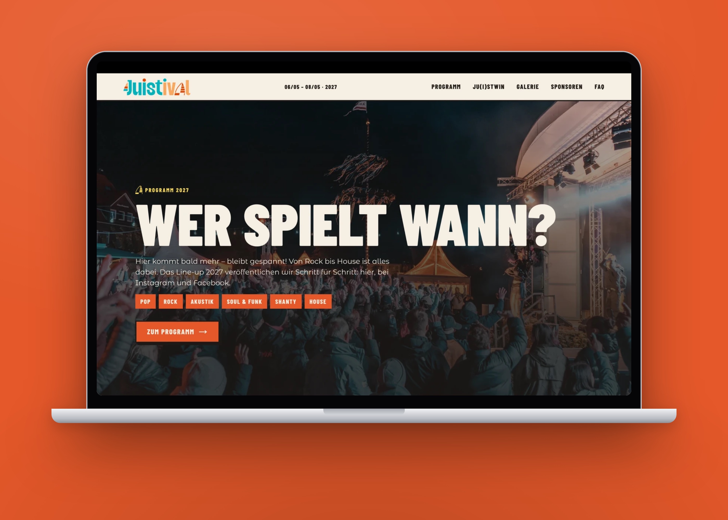 Juistival Website – impression 1