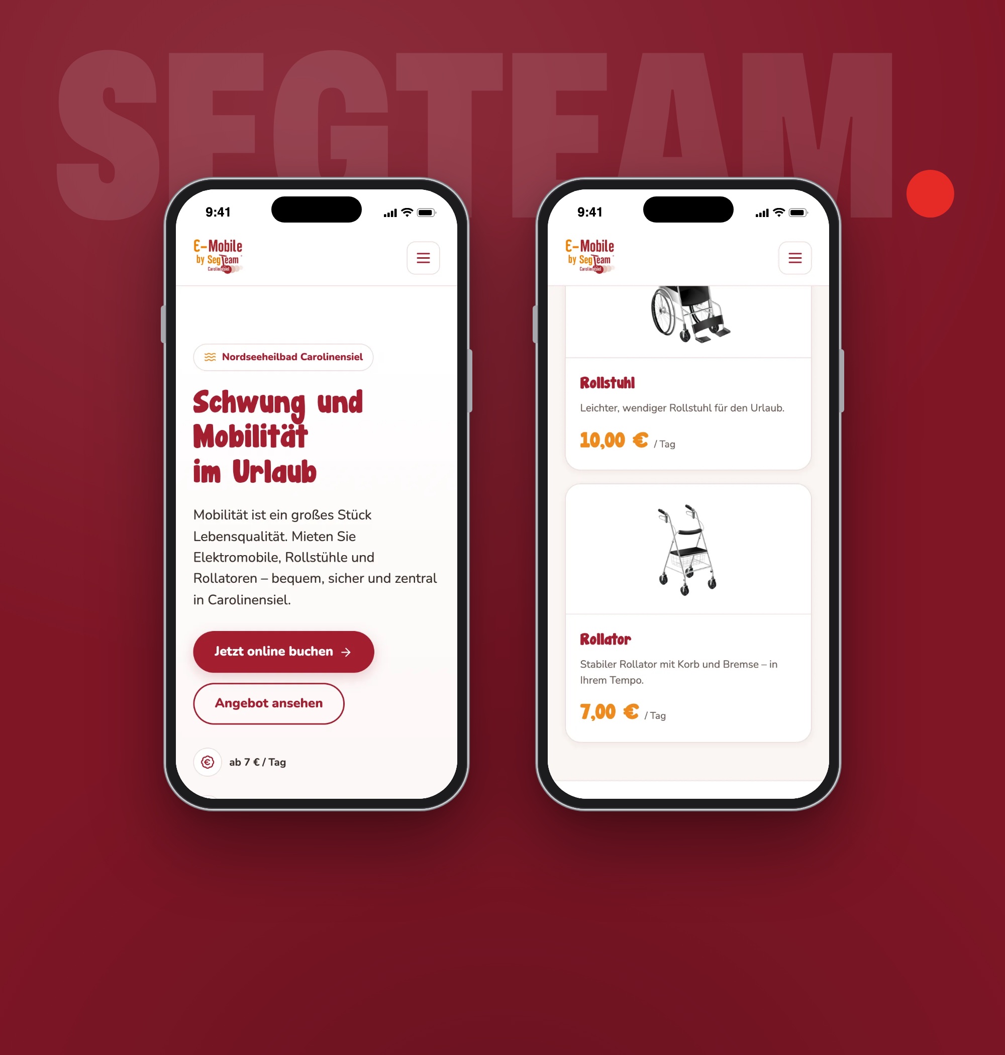 Website SegTeam – Eindruck 2