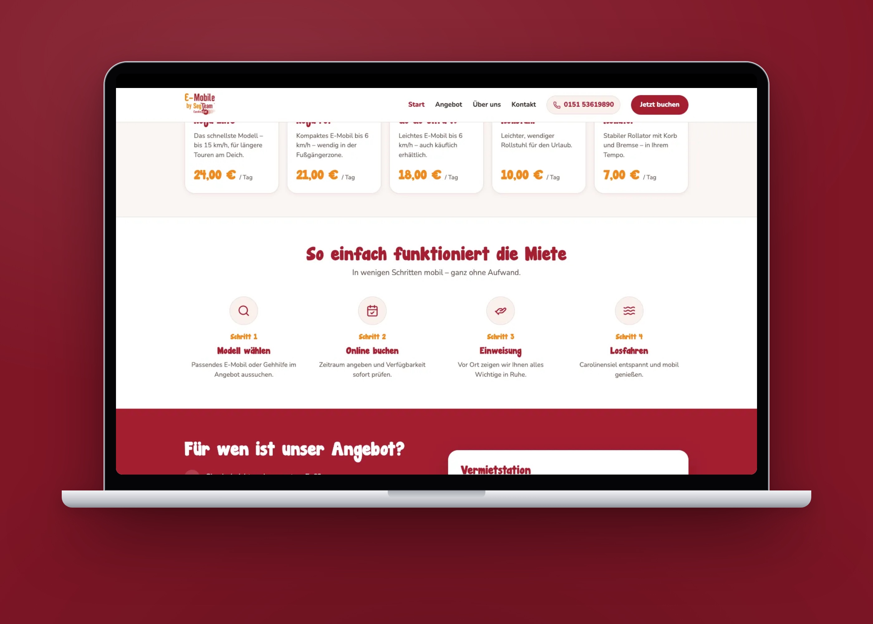 Website SegTeam – Eindruck 3